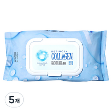 TENZERO 레티놀 콜라겐 클렌징 티슈, 5개, 100매입