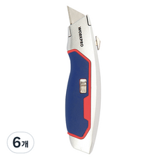 WORKPRO 多功能美工刀 快速開啟型 WP213011, 6個