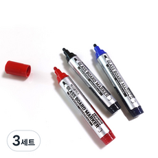 Luxy Glass 麥克筆 3件組, 黑色, 藍色, 紅色, 3套