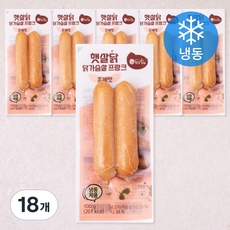 햇살닭 닭가슴살 소시지 프랑크 훈제맛 (냉동), 18개, 100g