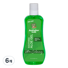오스트레일리안골드 수딩 알로에 에프터 썬 젤, 237ml, 6개