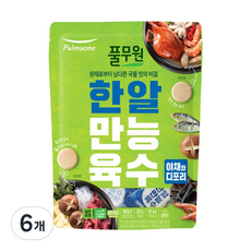 풀무원 한알만능육수 야채와디포리 3.7g x 22p, 81.4g, 6개