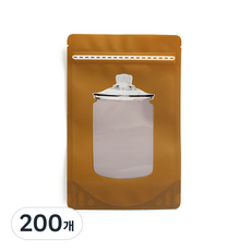 玻璃瓶支架夾鏈袋小容器 棕色 小, 200個