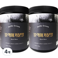 헬로우그린 블랙마카분말, 300g, 4개