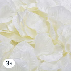 Yeoni Factory 派對用玫瑰花瓣 500p, 3個, 奶油色