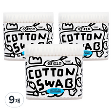 C-JO 雙頭清潔雙替換衛生紙棉花棒, 9個, 200入