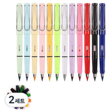 마켓링 예쁜 무한색연필 타입9, 2세트, 12색