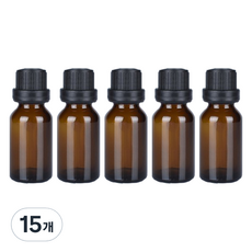 香氛精油擴香滴管空瓶 15ml, 15個, 棕色
