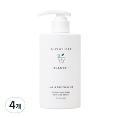 에스네이처 블랑쉬 클렌저, 260ml, 4개
