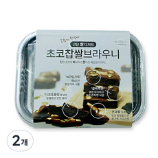 Ssalirangnolja 巧克力糯米布朗尼預拌粉, 169g, 2個