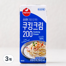 서울우유 쿠킹크림, 3개, 200ml