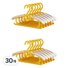 Janny Home 嬰幼兒防滑衣架, 30個, 黃色