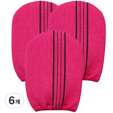 지비비 때밀이 목욕 이태리 타월, 레드, 1개입, 6개