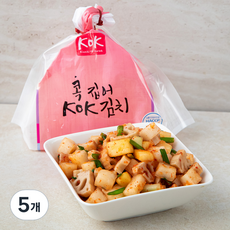 콕집어콕 어린이 연근 깍두기, 600g, 5개