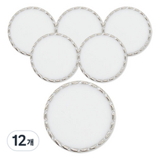 Button King 東大門鈕扣王 梳紋環氧鈕扣 18mm, 12個, 白鎳