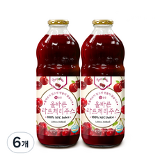 올즙 올바른 타트체리주스, 1L, 6개