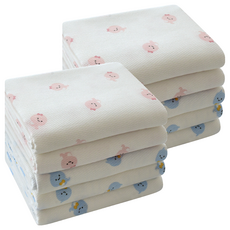 베이비앤아이 소프트 사각 천기저귀, 배미(블루+핑크), 10개