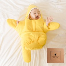 bellement 星星新生兒連身衣包巾