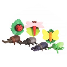 Iwako 造型橡皮擦 昆蟲森林 1組, 可拆卸, 組合式