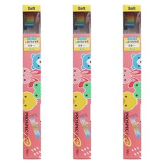 GC 而至 兒童牙刷 Mini 潔牙指導專用 0-6歲適用, 粉色, 1入, 3支