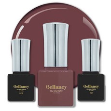 Looks bio Bellancy凝膠美甲一步膠+底膠+封層膠組, 1套, Bellancy Base 5ml + SN-15 Brown 5ml + Bellanci Top 5ml