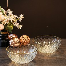 Ocean Burano Real Gold水晶碗 20cm, 混色, 2入