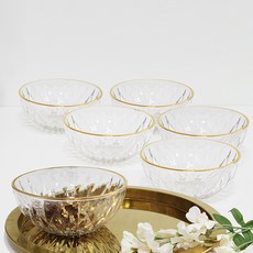 Ocean Burano Real Gold水晶碗 20cm, 混色, 6入