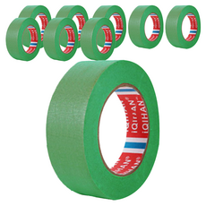 iQIHAN Dada 彩色美紋膠帶 30mm x 15m, 9個, 綠色