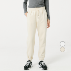 JAJU 여성용 기모 탄탄 브러시드 스웨트 조거 팬츠