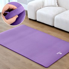 라온핏 NBR 프리미엄 자이언트 요가매트, 퍼플, 1개