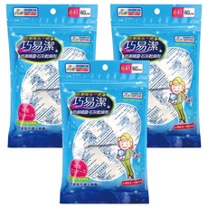 巧易潔 防潮精靈 石灰乾燥劑 6入, 360g, 3袋