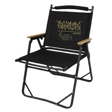 KZM OUTDOOR 個性可調折疊椅, 黑色, 1組