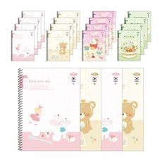 펜피아 1000 초등 스프링노트 1-2일기 여아용, 랜덤 발송, 20개