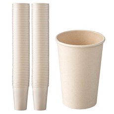 탐사 사탕수수 종이컵 380ml, 1개, 100개입