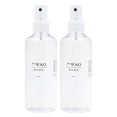MEKO 圓形噴瓶, 200ml, 優良材質, 攜帶方便, 可分裝化妝水等液態類, U-084, 2個