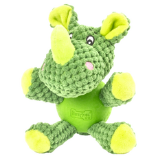 EETOYS 宜特 絨布動物 - 犀牛 128g 頭部和肚子雙發聲器, 18 × 13.5 × 6cm, 1個