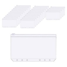 Madakkumi 手帳透明拉鏈活頁袋, 15個, 1張