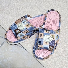 足底舒壓按摩拖鞋, 天藍色, 1組