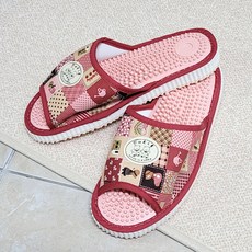 건강 지압 실내화 여성, 핑크, 1개