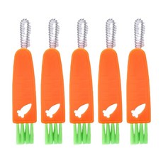 Lomani 樂嫚妮 3合1杯蓋刷 13 x 2.5 x 1.5cm, 胡蘿蔔, 5個