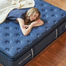 Hello 더블루 필로우탑 라텍스+메모리폼 포켓스프링 프리미엄 매트리스 방문설치, 35cm, 미디엄하드