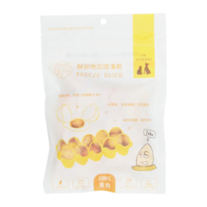 PETCOOK 派庫廚房 酥卵地瓜球凍乾, 貓狗零食, 地瓜, 100g, 1包