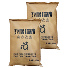 豆腐貓砂, 快速結團 低粉塵 10kg 竹炭, 25L, 2袋