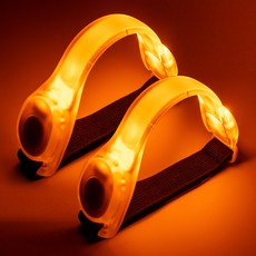 GoodGood Shop LED發光跑步臂帶, 黃色, 2個