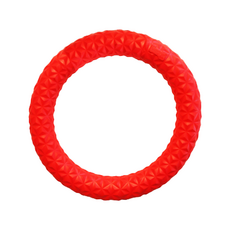 EETOYS 宜特 互動泡棉環 水陸兩用 直徑17.5cm 寵物玩具, 紅色, 1個