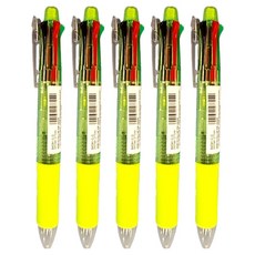 ZEBRA 斑馬牌 透明色系 四色五合一多功能筆 B4SA1-C-G 綠色 5入