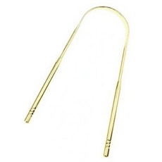 舌頭清潔刷 金色, 1個, 26克