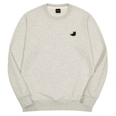 옥스타 남녀공용 검은 고양이 자수 특양면 맨투맨 3SSP012