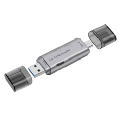 Starium Type-C PC 兩用 OTG USB 3.0 讀卡機, 75mm, 灰色, 1個