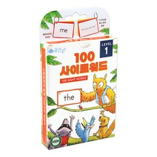 Eeboo Sight Word 英文單字卡 等級1, 混合顏色